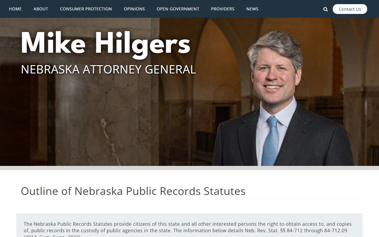 Nebraska public records law for Saline County jail mugshots