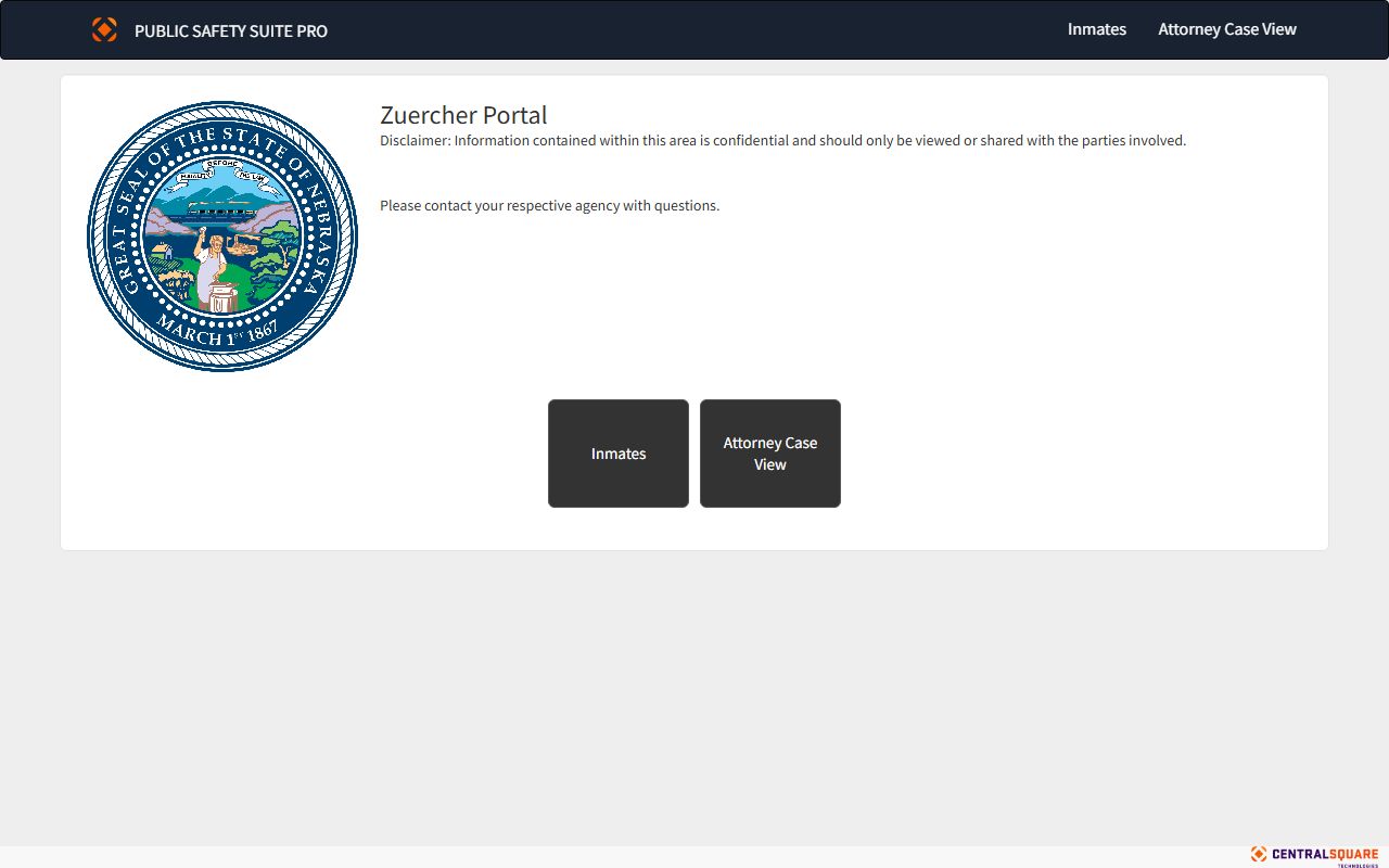 Saline County jail roster shared Zuercher inmate search portal